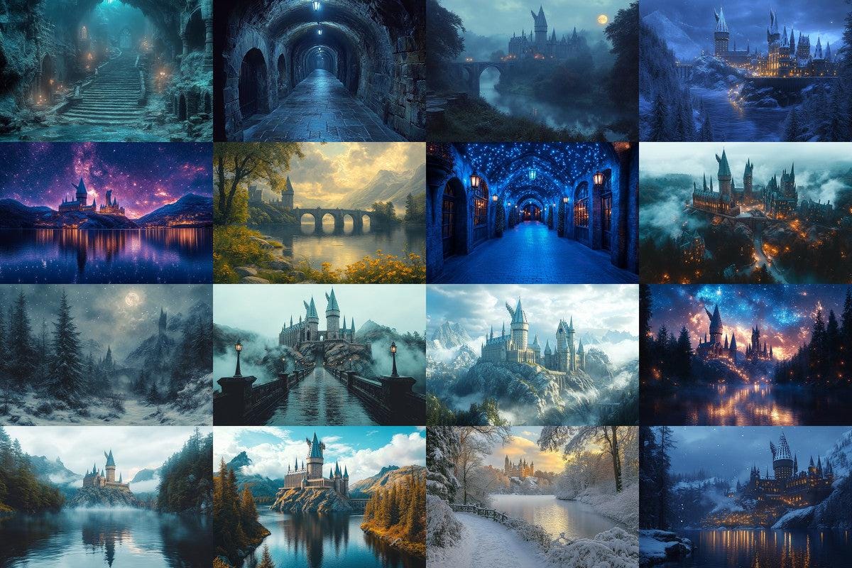 Wizarding School Backdrops - Witchcraft Photography Overlays - Ideal for Digital Artists  Photographers, Digital Backdrop for Photography
