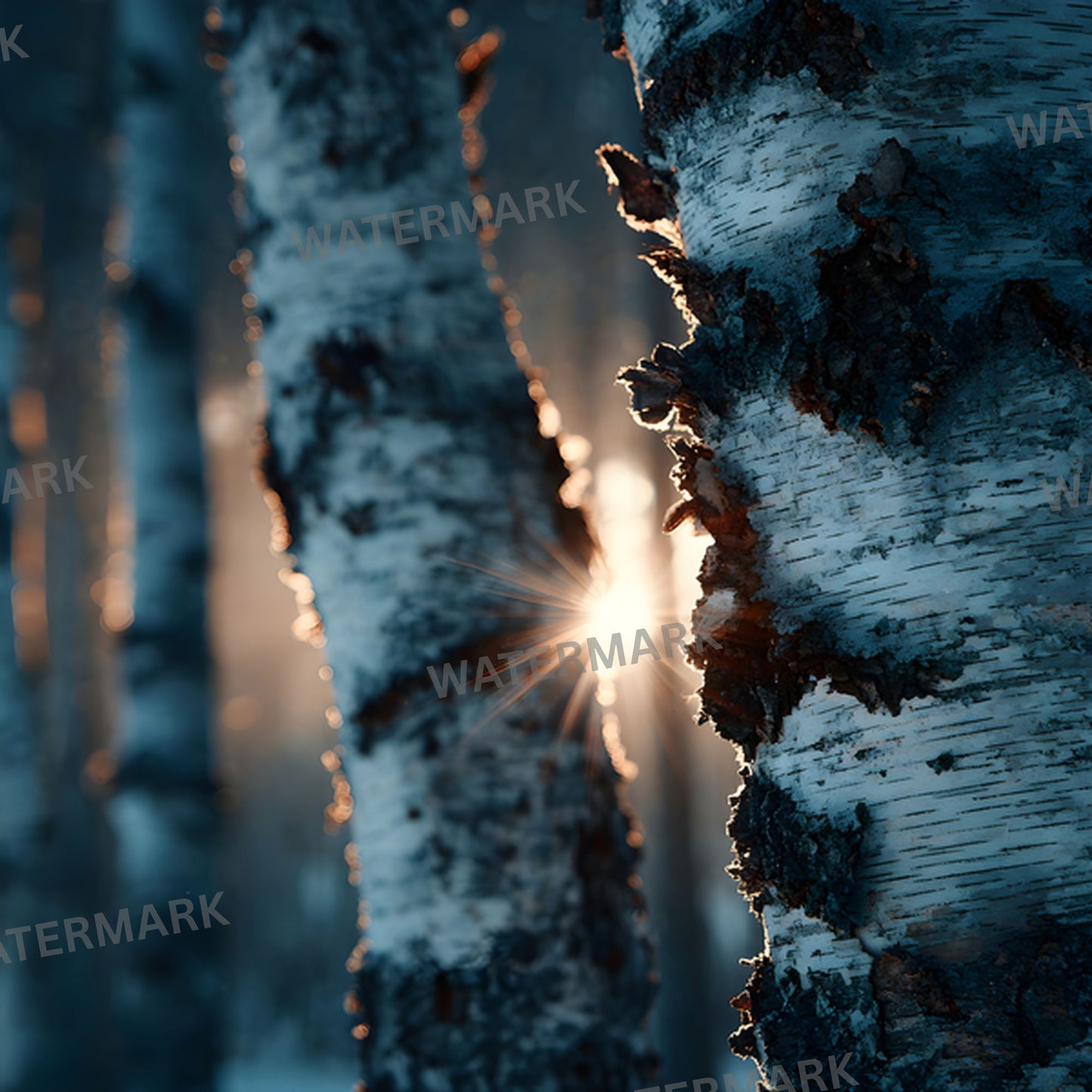 White Birch Forest Digital Backdrop, Grove Photography Background, Fairytale Scene, Photo Prop, Magical Woodland Portrait, SQBD