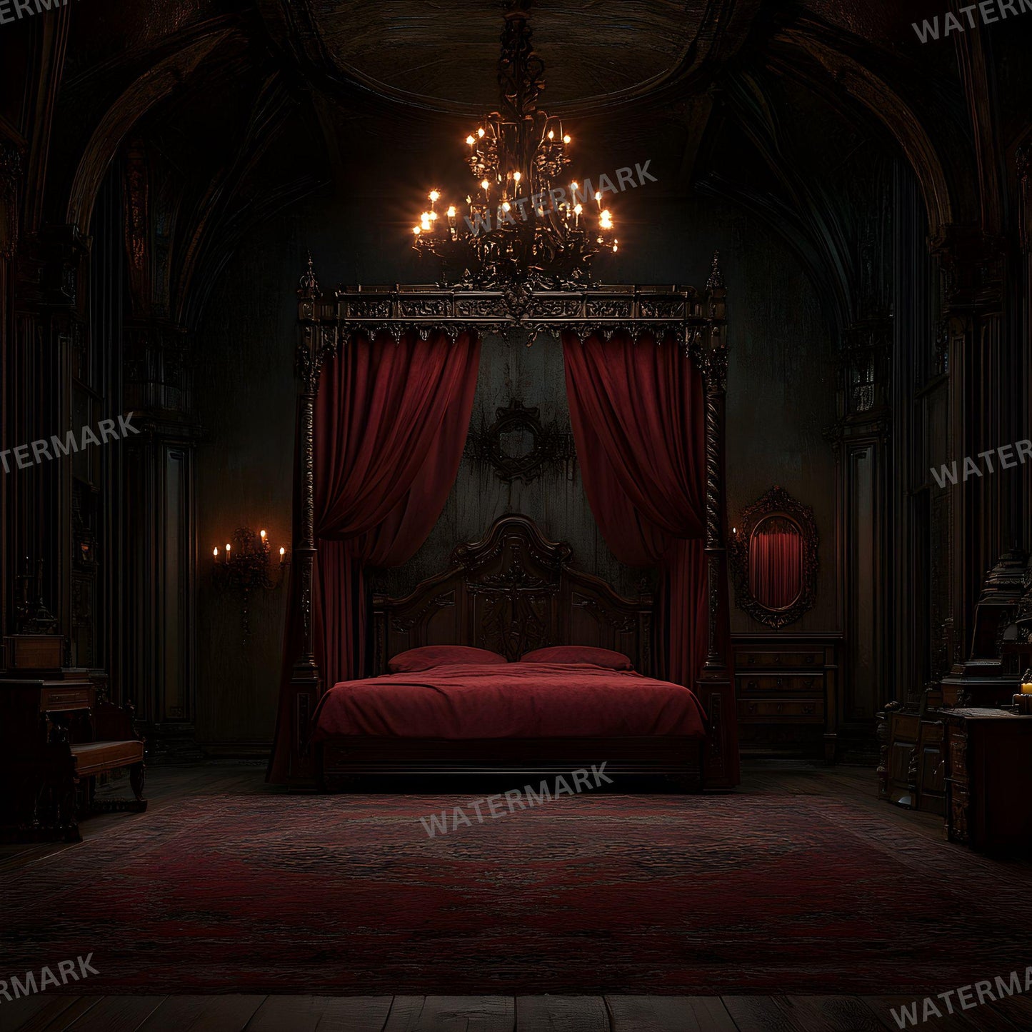 Gothic Photography Backdrops - 12 Digital Overlays for Stunning Studio Portraits Creative Photoshop Composites 96x96px