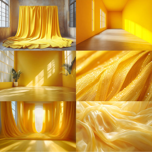 Yellow Photography Backdrop, Studio Background, Energy Burst Digital Download for Portrait Photoshoots, Vibrant Scene