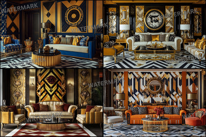 Art Deco Digital Backdrop, Gatsby Background, Printable Photography Background, Elegant Party Photo Booth, Gold Black Flapper Theme, Landscape